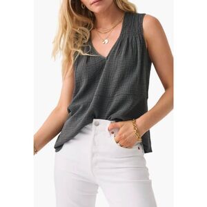 Faherty Ainsley Dream Sleeveless Organic Cotton Tank Top